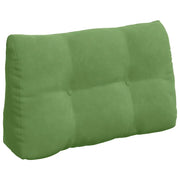 Cuscino per Schiena | Cuscino dorsale Verde chiaro 80 x 24 x 50 cm Velluto