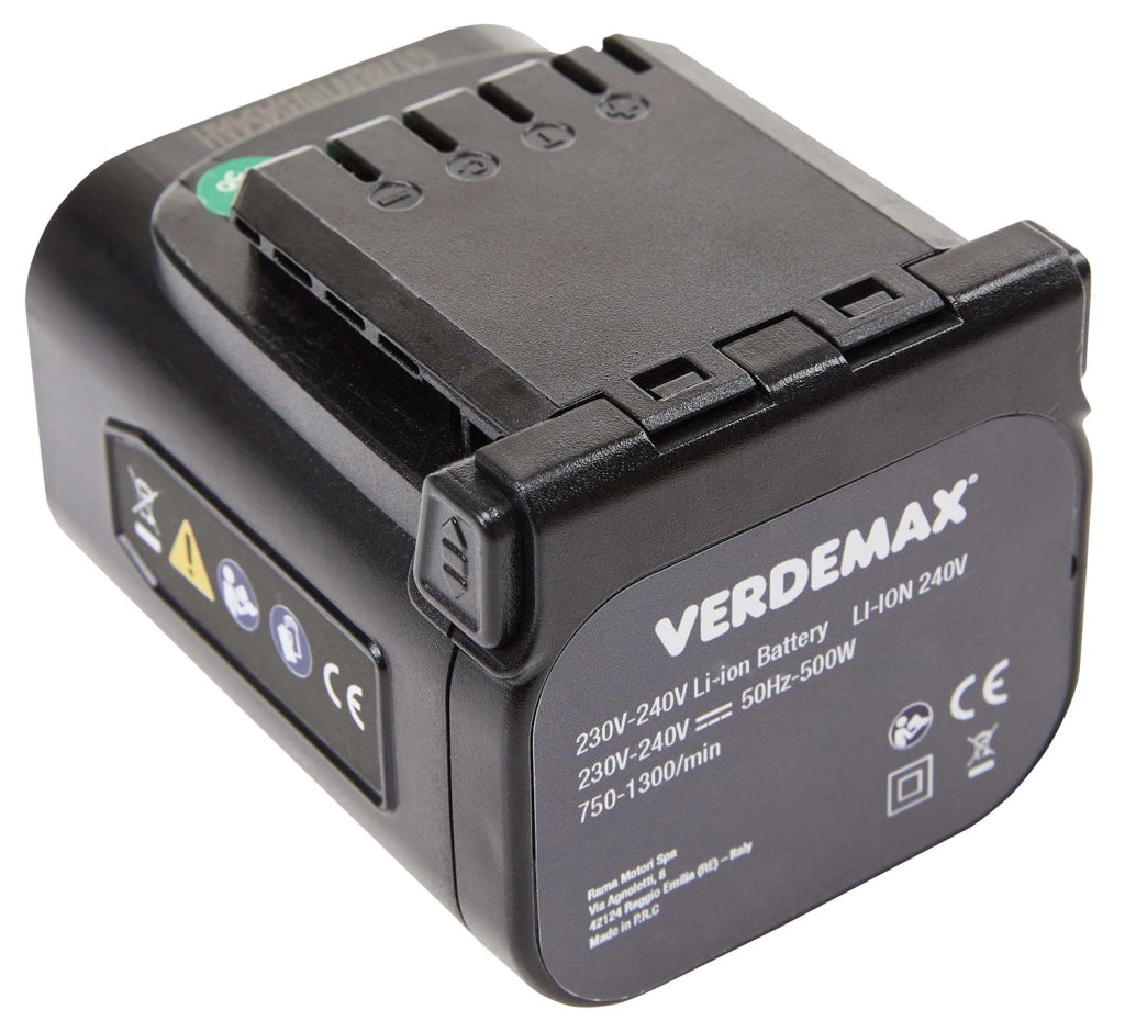 Batteria 4 Ah per Forbice FE16 PRO e Potatore PE16 PRO Verdemax Grigio Verde