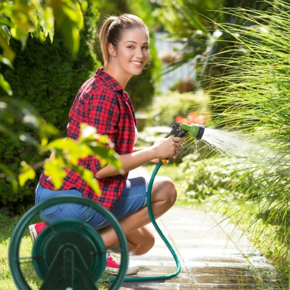 Tubo innaffio per irrigazione 4 strati antialga Verde Flessibile 1/2" da 50 mt