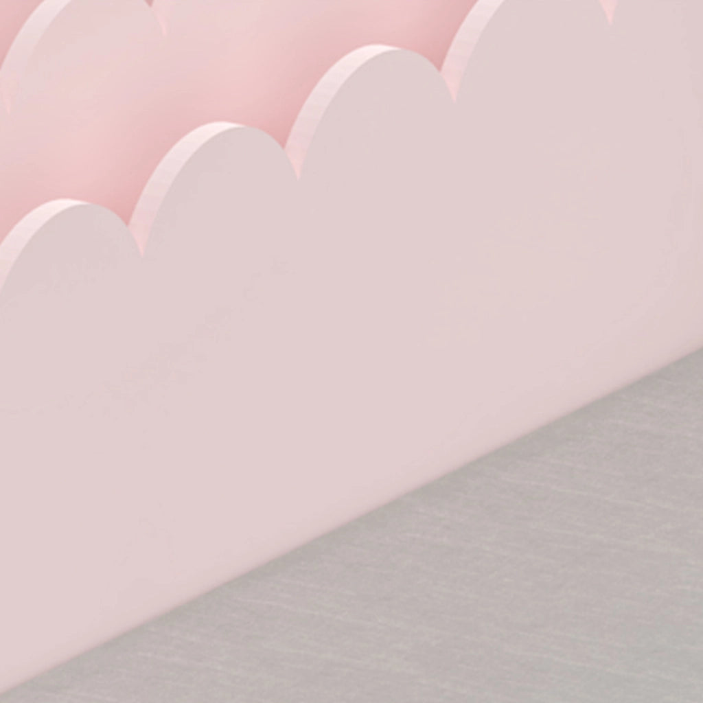 Panca Vestnes con Scaffale e 2 Cassetti per Cameretta - Rosa/Bianco [en.casa]
