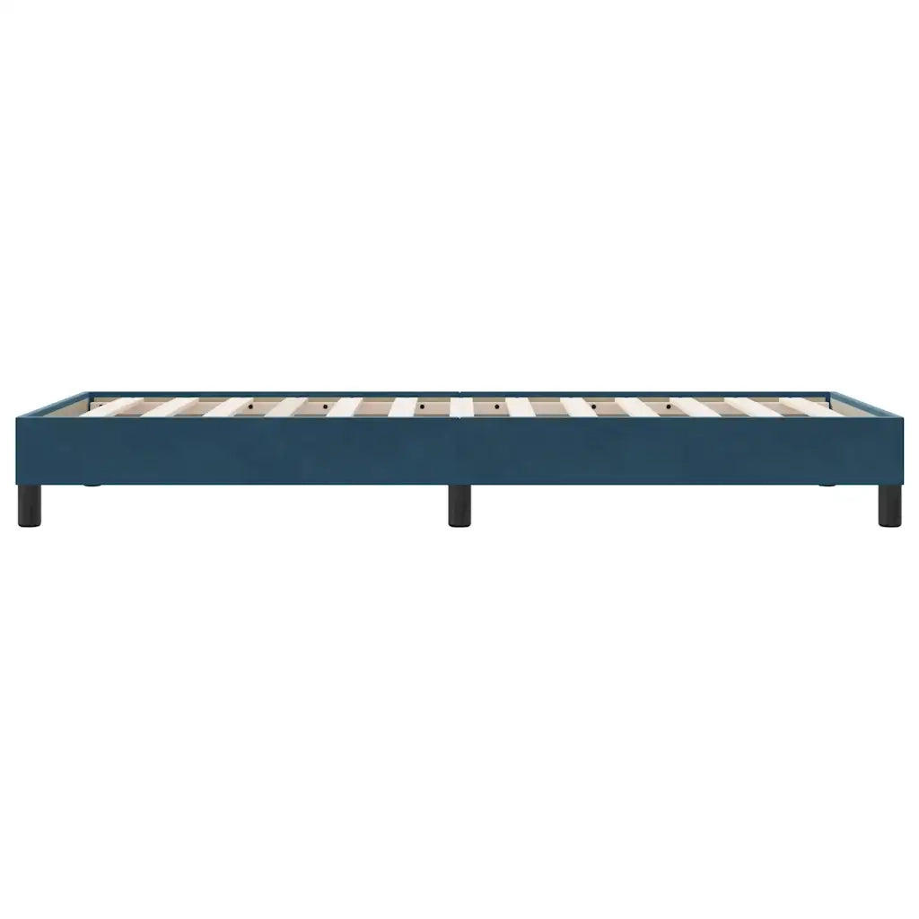 vidaXL Giroletto a Molle senza Materasso Blu Scuro 80x210 cm Velluto