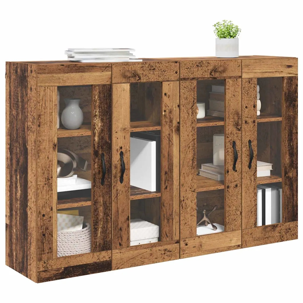 Armadi da Parete 2 pz Legno vecchio 69,5 x 34 x 90 cm CFW5486540