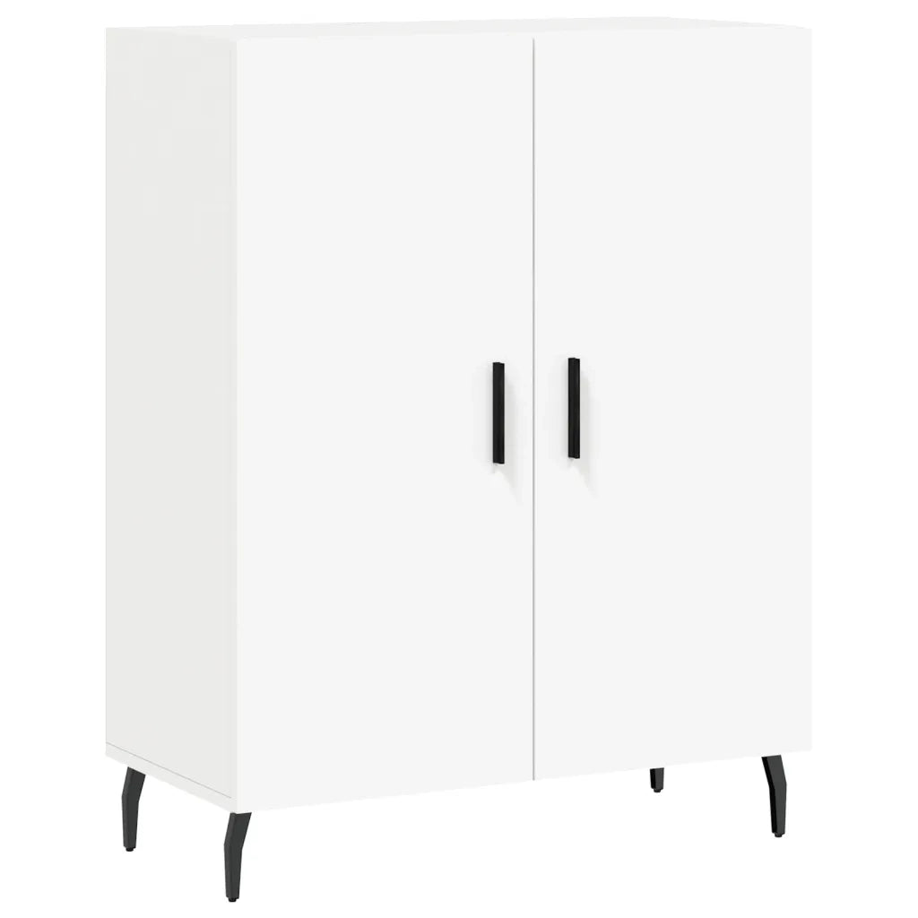 Credenza-Buffet-Armadio da cucina Bianca 69,5x34x180 cm in Legno Multistrato 498757
