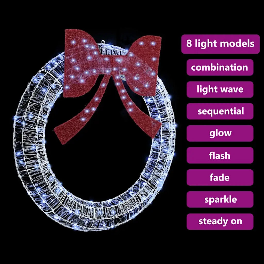 Ghirlanda con 150 LED Bianco freddo 120 cm Acrilico CFW7668259