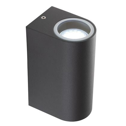 Applique da Esterno 2 Luci Gu10 in Alluminio Sovil Grigio