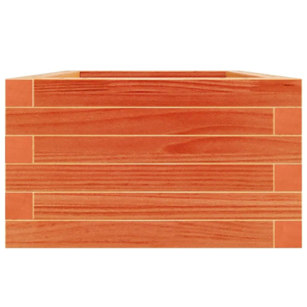 vidaXL Fioriera Giardino Marrone Cera 40x40x23 cm Legno Massello Pino