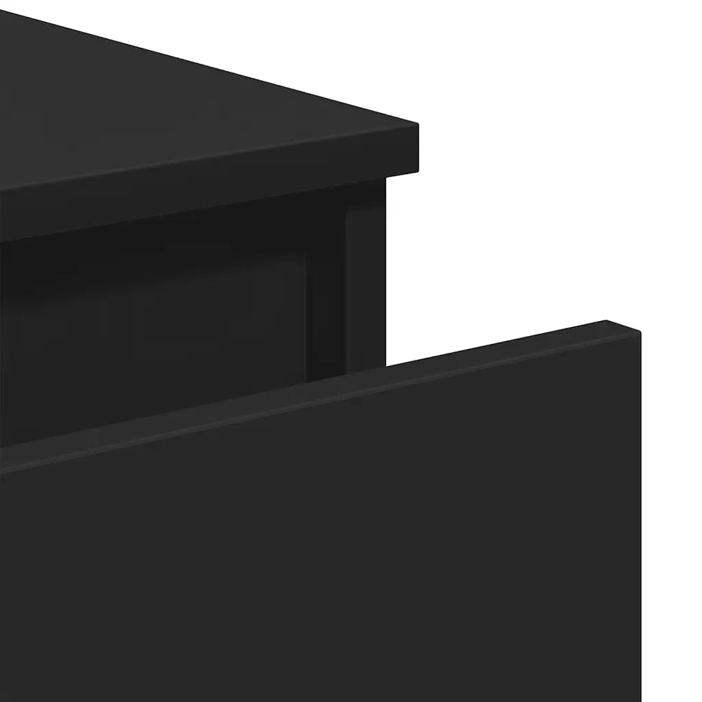 Credenza | Madia | Buffet da pranzo | Armadio da pranzo Nera 60x35x76 cm in Legno Multistrato
