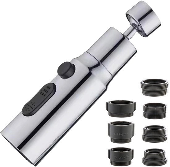 Regolatore di livello di acqua ONF3 - Regolatore di livello idraulico - Lampada regolabile - Estensione 360° - Adatto per cucina e bagno - Risparmio d'acqua - Installazione facile