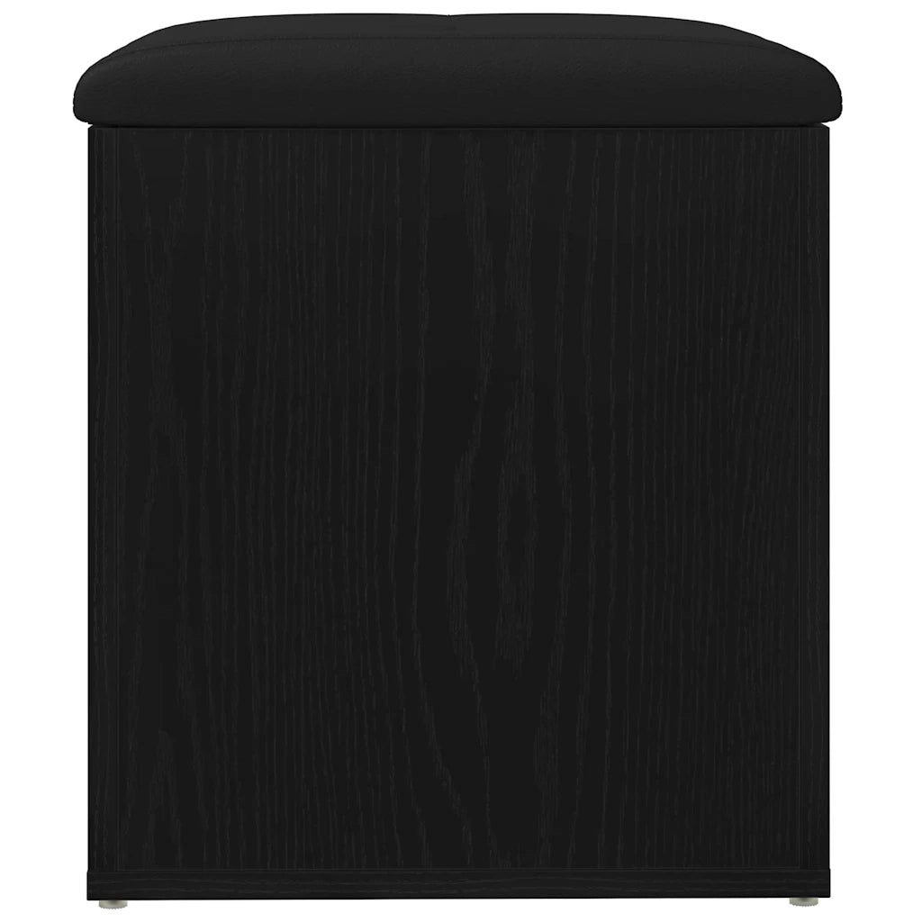 Panchina con contenitore Rovere Nero 42 x 42 x 45 cm 862982