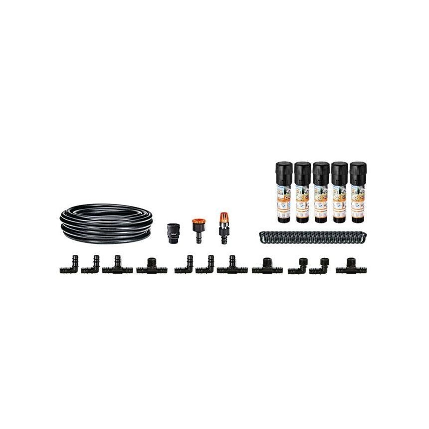 Claber 90200 Colibrì Starter Kit Microirrigazione Interrata per Giardino fino a 50 m² colore Arancione