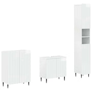 Set di armadietti da bagno in 3 pezzi ZWOLLE Bianco Lucido 3417436