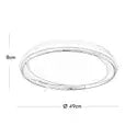 Plafoniera 3 step dorata LED CCT 46W resa 360W lampada dimmerabile luce soffitto