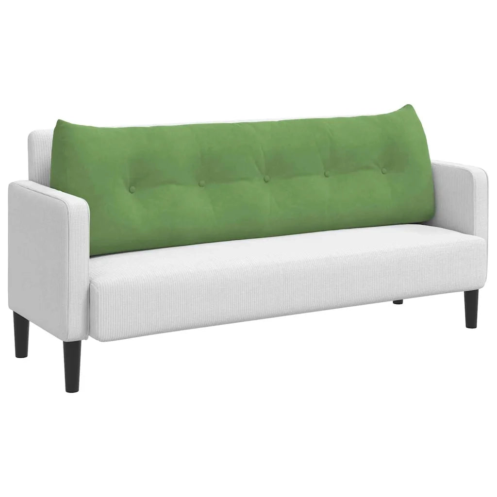 Cuscino per Schiena Verde chiaro 160 x 24 x 50 cm Velluto 42014548