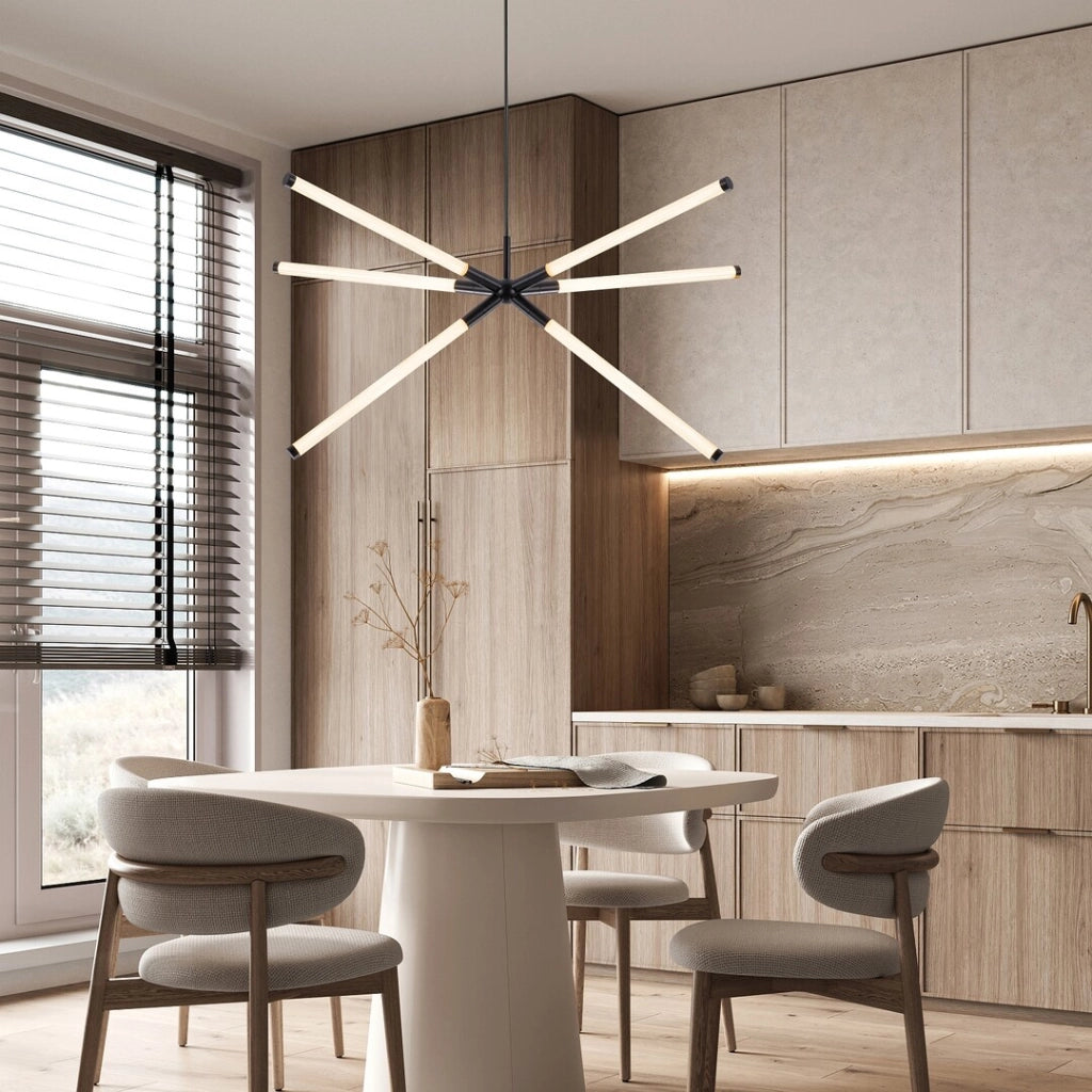 Lampada sospensione minimal bianco/nera NIVARO Rabalux 36W LED