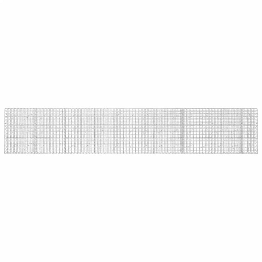 Gabione con filo da 5 mm e rete da 5x5 cm 850x10x150 cm 3464003
