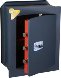 Cassaforte Verticale a Muro 42x34x20 cm con Chiave Technomax Serie Gold