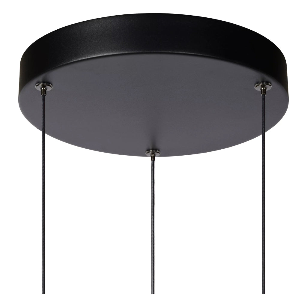 Lampada a sospensione Lucide Margary LED 3 luci nera