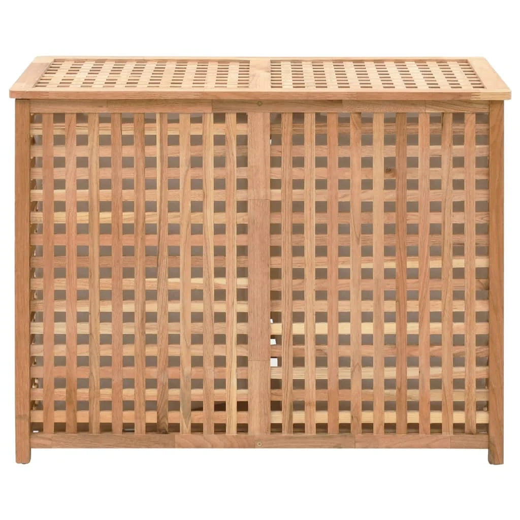 Cesto portabiancheria 87,5 x 46 x 67 cm in legno massello di noce 02_0006201
