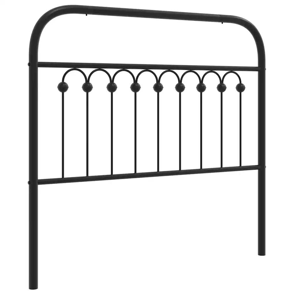 Testiera | Testata di Ricambio in Metallo Nero 100 cm