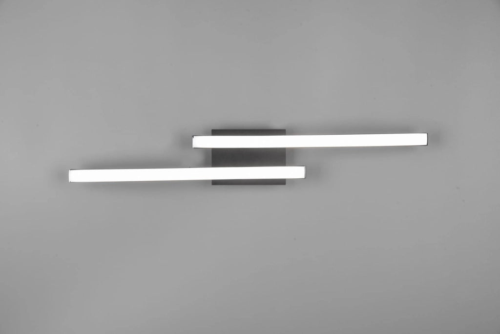 Plafoniera LED RL Route metallo 56cm nera/bianca 4000K