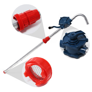 Pompa manuale per travaso gasolio in alluminio 22 l/min Pompa rotativa per fusti raccordo G2