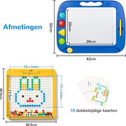 Tavolo di Disegno con Magneti, Pannello di Disegno con Magneti per Bambini, Tavolo di Disegno Tattile per l'Apprendimento dell'Arte, Giocattolo Educativo per Bambini di 3 4 5 anni