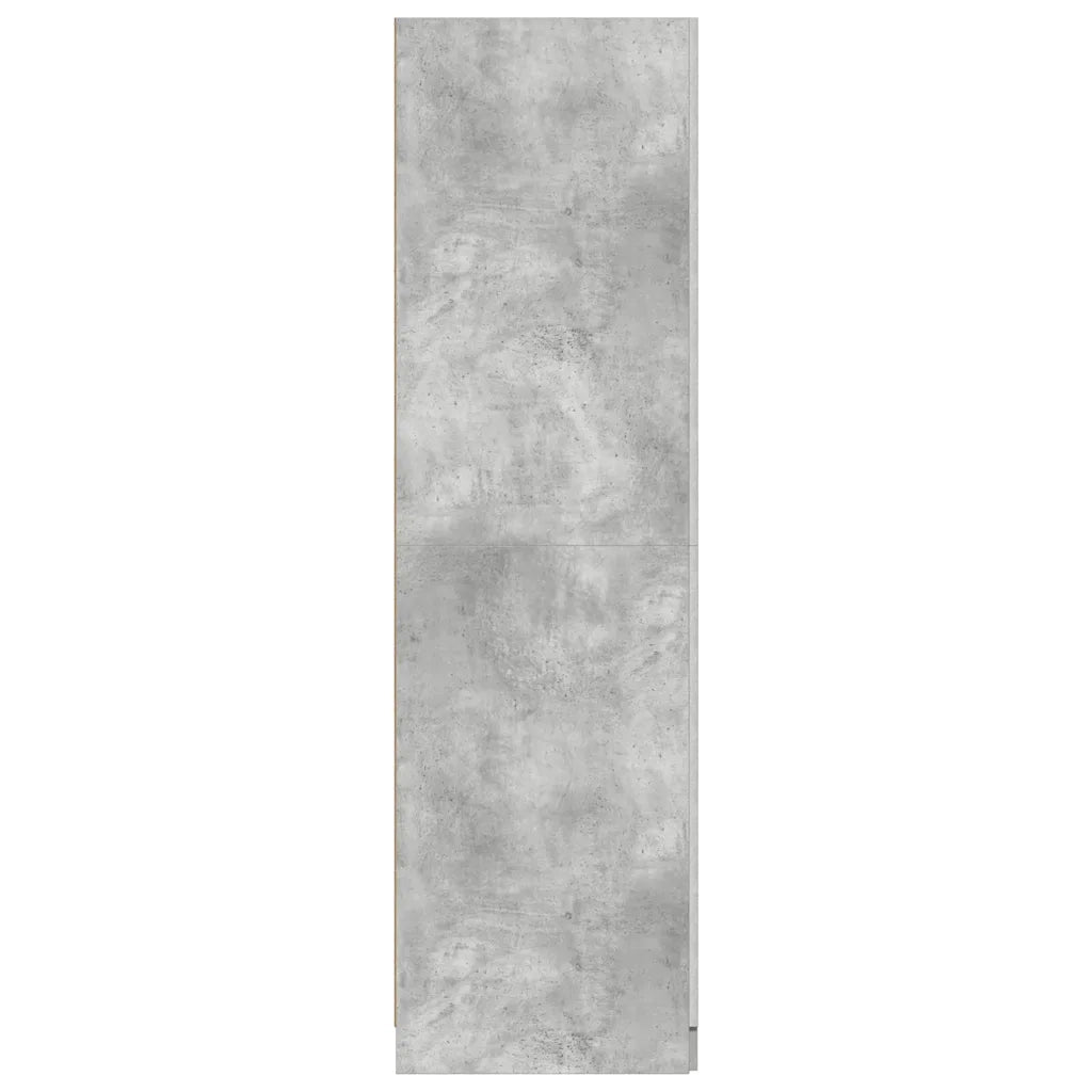 Armadio Grigio Cemento 80x52x180 cm in Legno Multistrato 800625