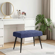 Panchina con bottoni imbottiti Blu Polizia 60 x 40 x 45 cm 42038513
