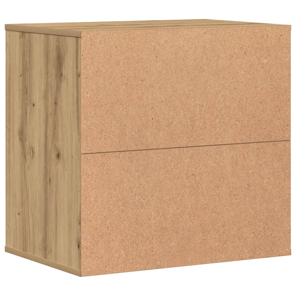 vidaXL Cassettiera Angolare Rovere Artigianale 60x41x58cm Multistrato