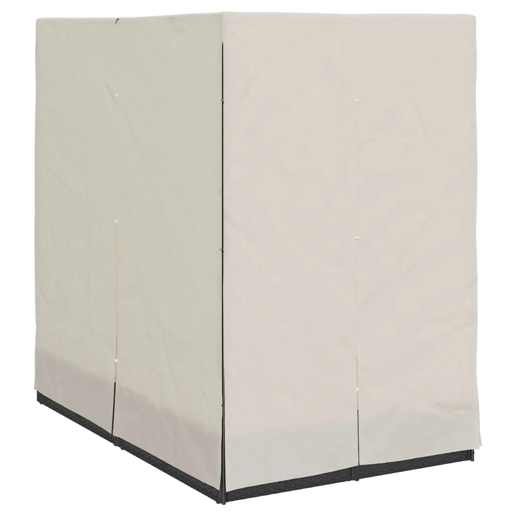 Lettino da sole doppio Bianco caldo 205 x 129 x 200 cm 3376127