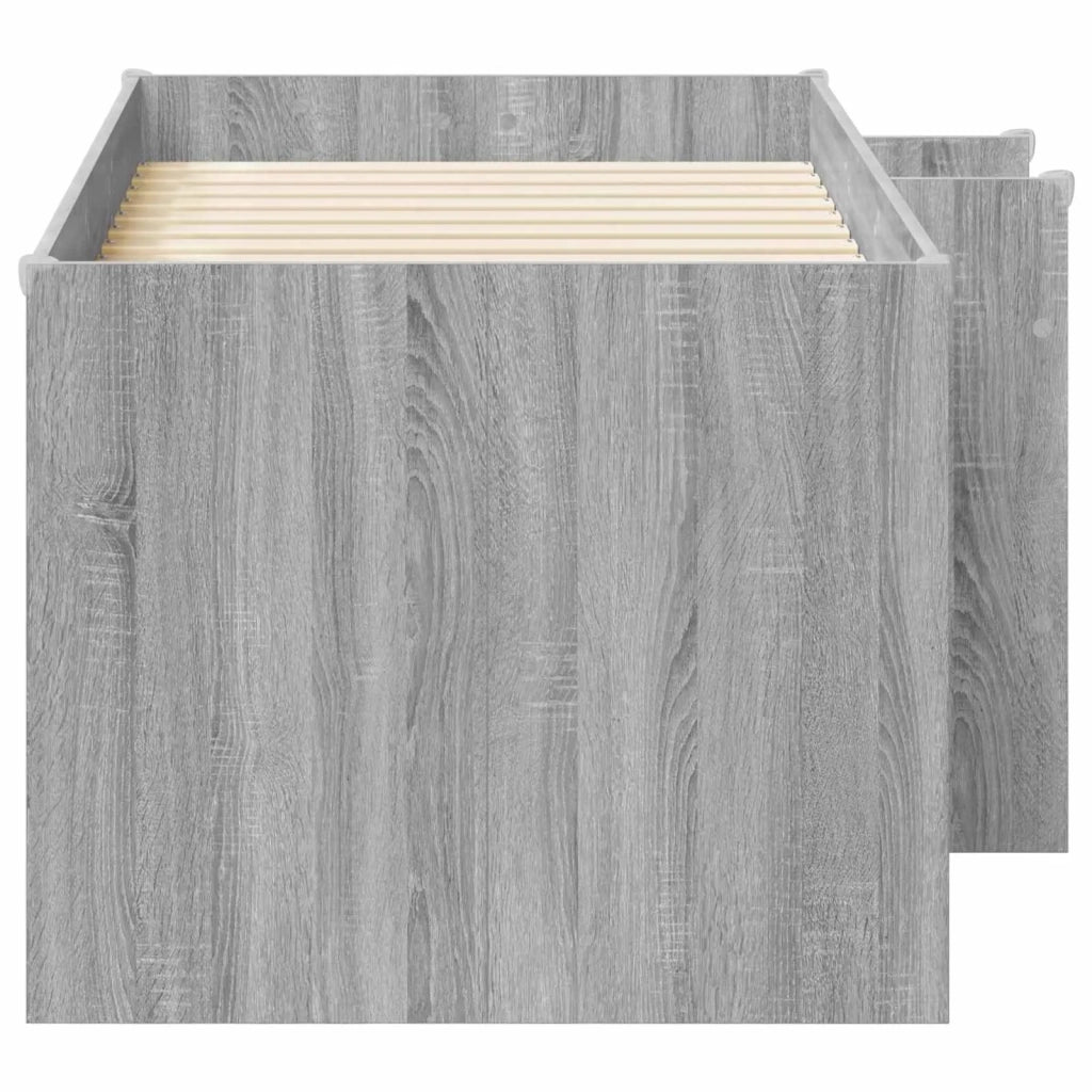 Letto Alto per Bambini 2 pcs Sonoma grigio Legno ingegnerizzato