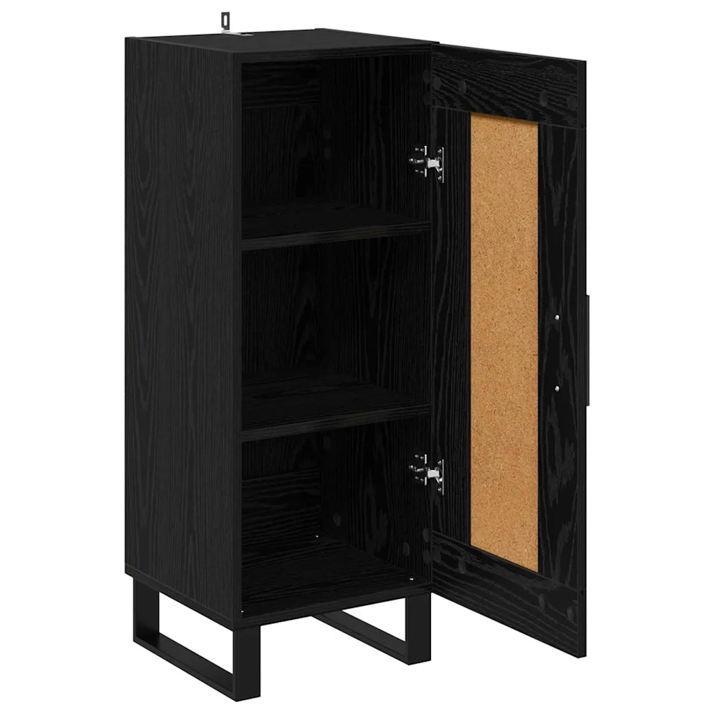 Credenza-Buffet-Armadio da cucina Rovere Nero 34,5 x 34 x 90 cm 473693