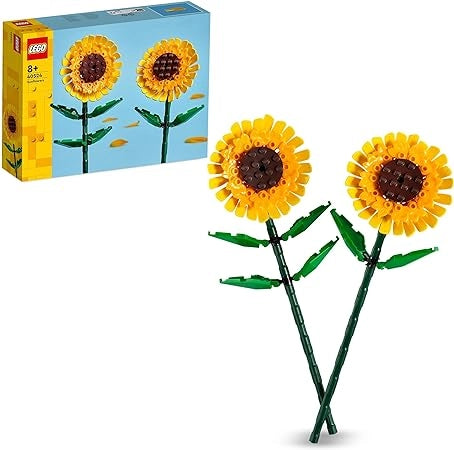 LEGO Creator Girasoli Set di Fiori Finti da Costruire per Bambini da 8 Anni, Bouquet da Esporre come Accessorio per la C