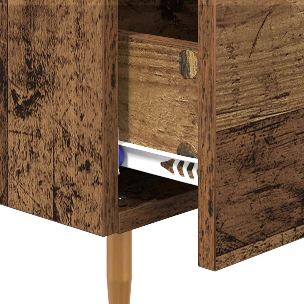 Comodino-Tavolino da notte Marrone 40 x 35 x 47,5 cm Legno multistrato 434136