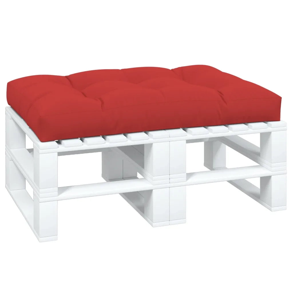 Cuscino per Pallet Rosso 120x80x12 cm in Tessuto 314418
