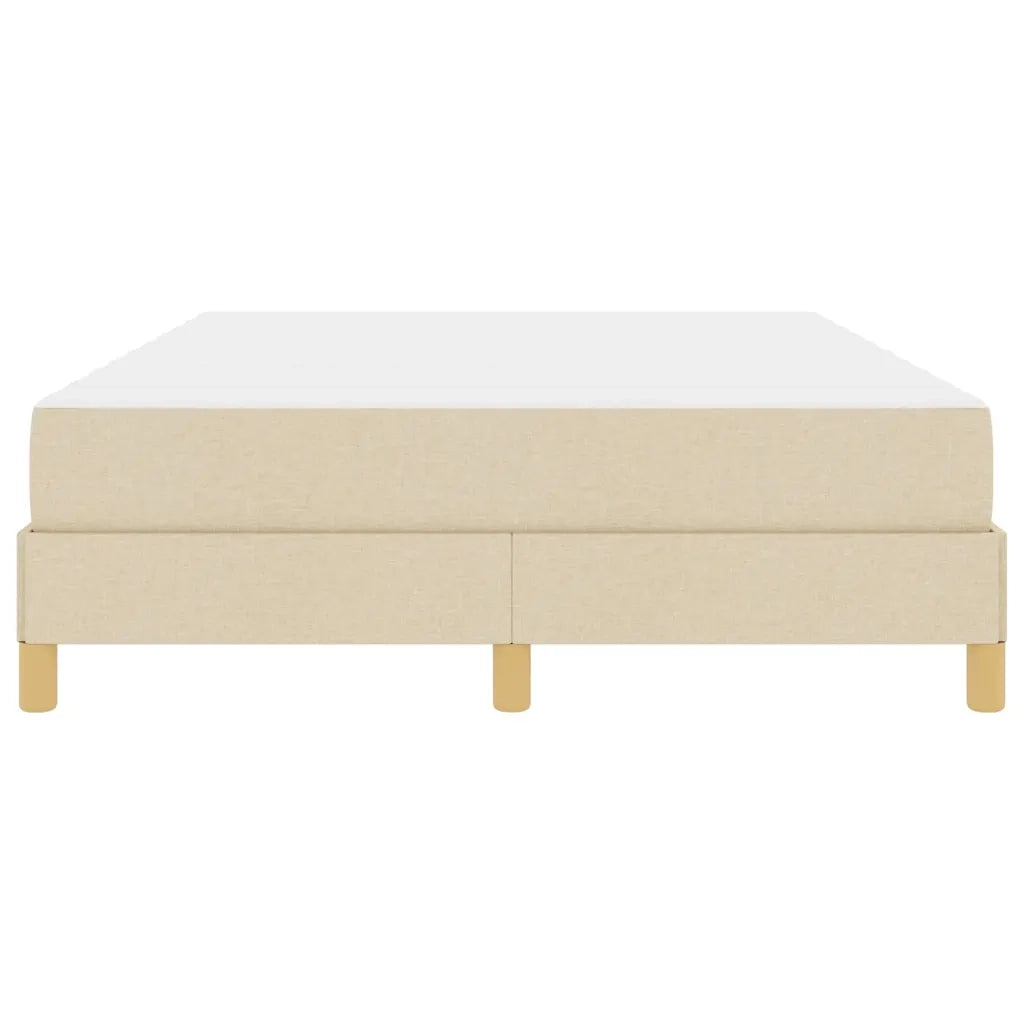 vidaXL Letto a molle Crema e Marrone 140 x 190 cm