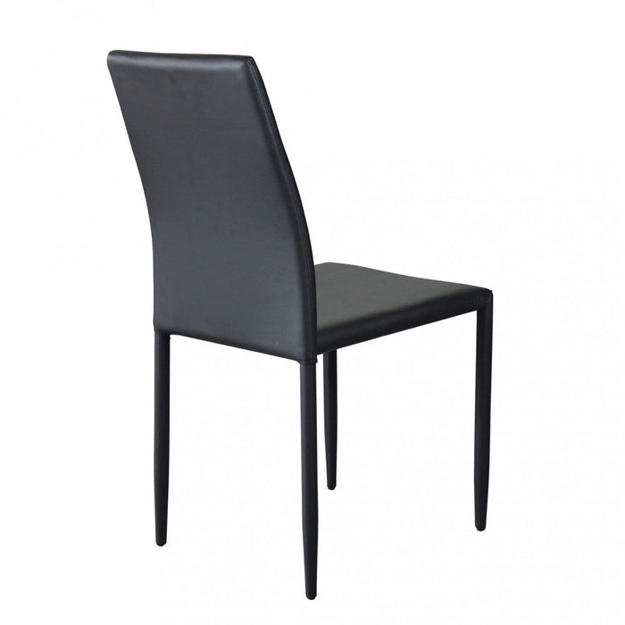 Sedia Cammie 41x50x91 h cm in Similpelle Nero