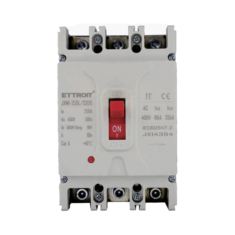 MCCB Interruttori Scatolati Magnetotermici 3P 22kA 250A AC 400V IP20 IEC60947-2