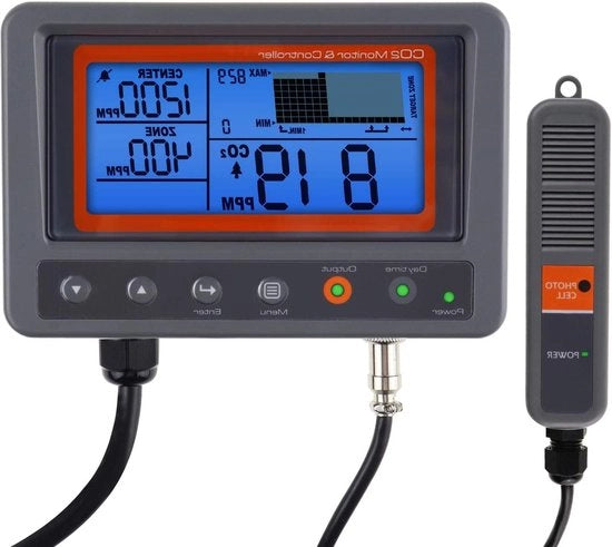 Sistema di Monitoraggio CO2 con Funzione di Relais per Sensori NDIR per Ambiente di Coltivazione, Spazi di Produzione e Uffici