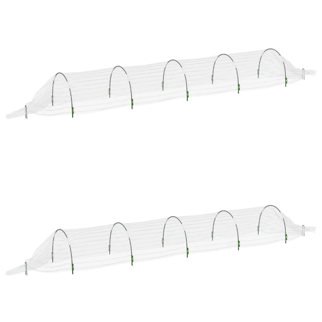 vidaXL Tunnel in Rete 2pz 1,5x5 m in Fibra di Vetro e PP