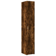 Credenza | Madia | Buffet da pranzo | Armadio da pranzo Rovere Fumo 30x42,5x185 cm in Legno Ingegnerizzato