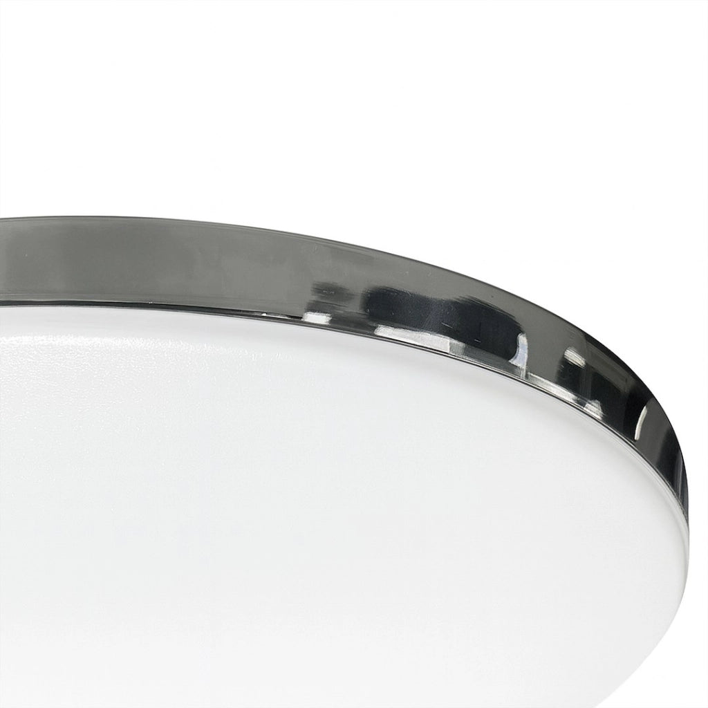 Plafoniera LED tonda cromata 33cm 15W 4000K IP20 Milagro