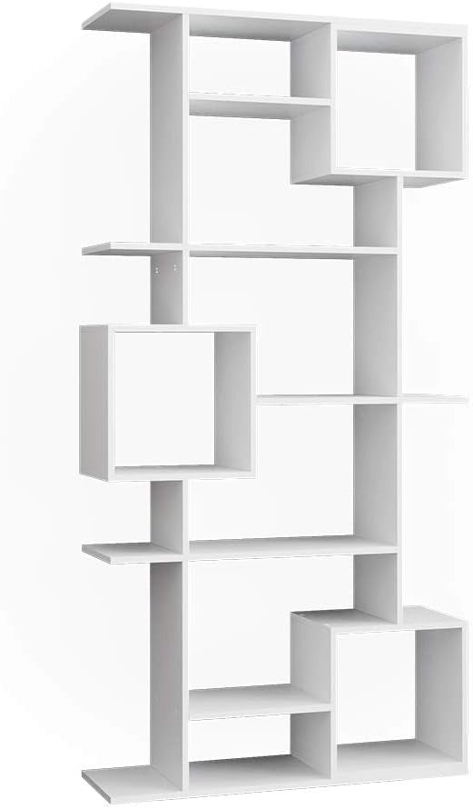 Scaffale Cube, Bianco, 92 x 187.7 cm, per una suddivisione flessibile degli spazi e una conservazione aperta