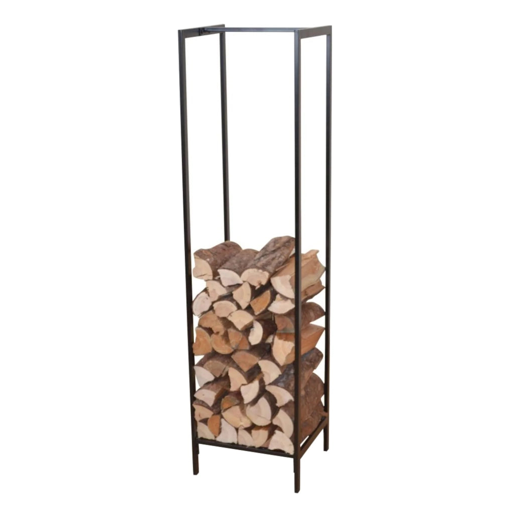 Portalegna per uso interno/esterno portalegna di design supporto per legna da ardere per uso interno/esterno 140 x 35 x 35 cm nero 03_0006289