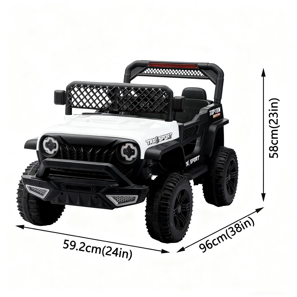 Macchina elettrica per bambini ¨C zephmum ¨C Rosso con telecomando
