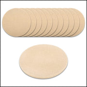 Sostegni per piatti in vetro beige, diametro 10 cm (12 pezzi) - set di sostegni per piatti per protezione contro macchie e graffi - sostegni per piatti in vetro facile da pulire