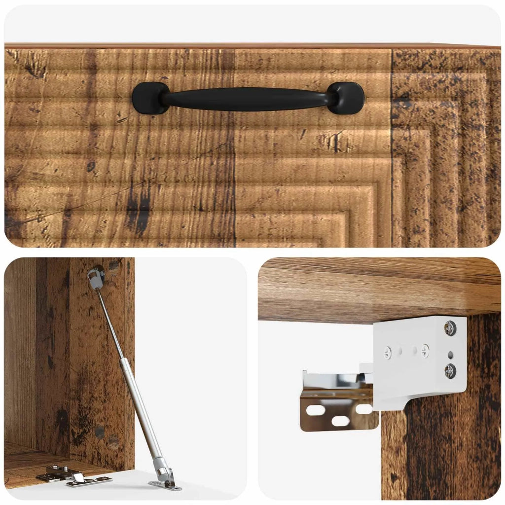 Mobile Porta TV da Muro Legno antico 59,5 x 41 x 30 cm 898683