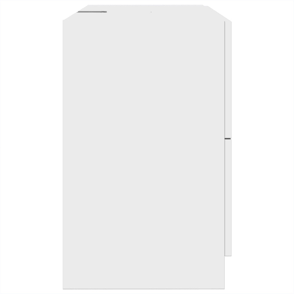 Mobile Lavabo-Armadietto da bagno Bianco 78x37x59 cm in Truciolare