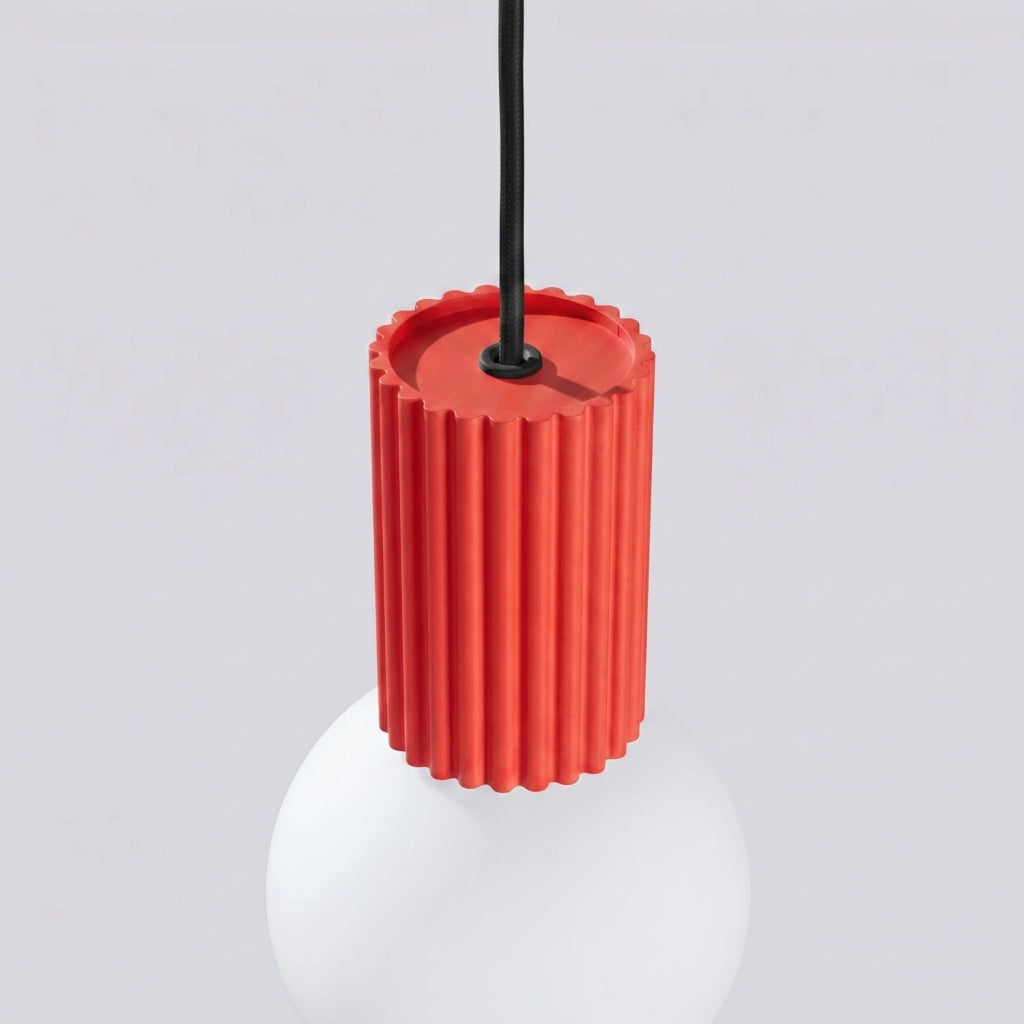 Lampada a sospensione HALO 1 rosso