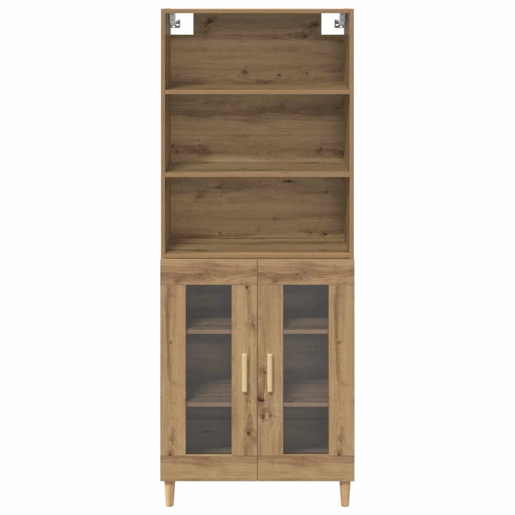 Credenza-Buffet-Armadio da cucina Rovere artigianale 69,5 x 32,5 x 180 cm 208108